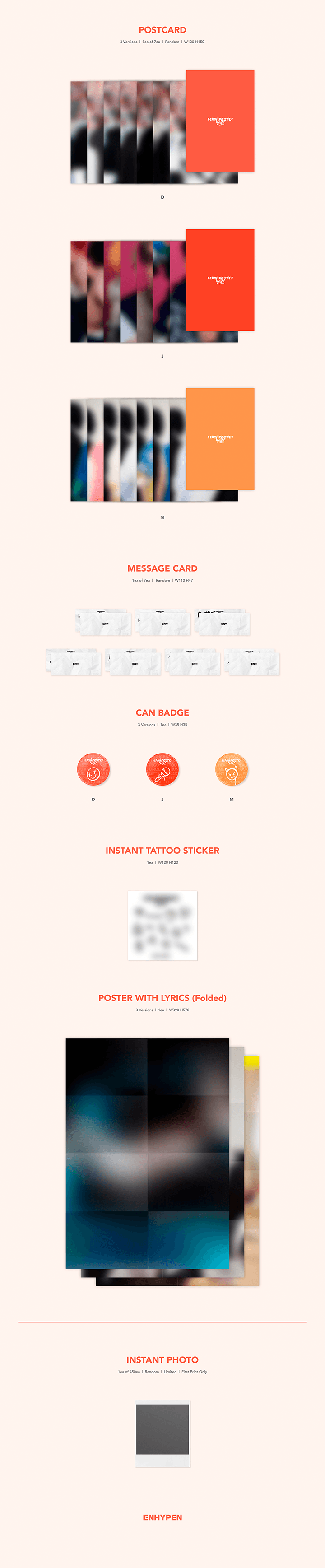 ENHYPEN MANIFESTO : DAY 1 PHOTO BOOK VER.