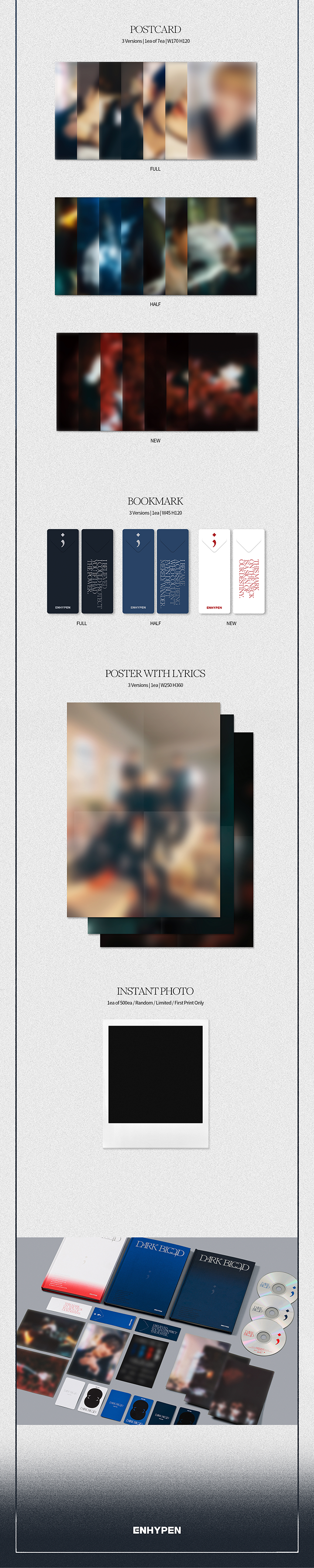 ENHYPEN DARK BLOOD PHOTO BOOK VER.