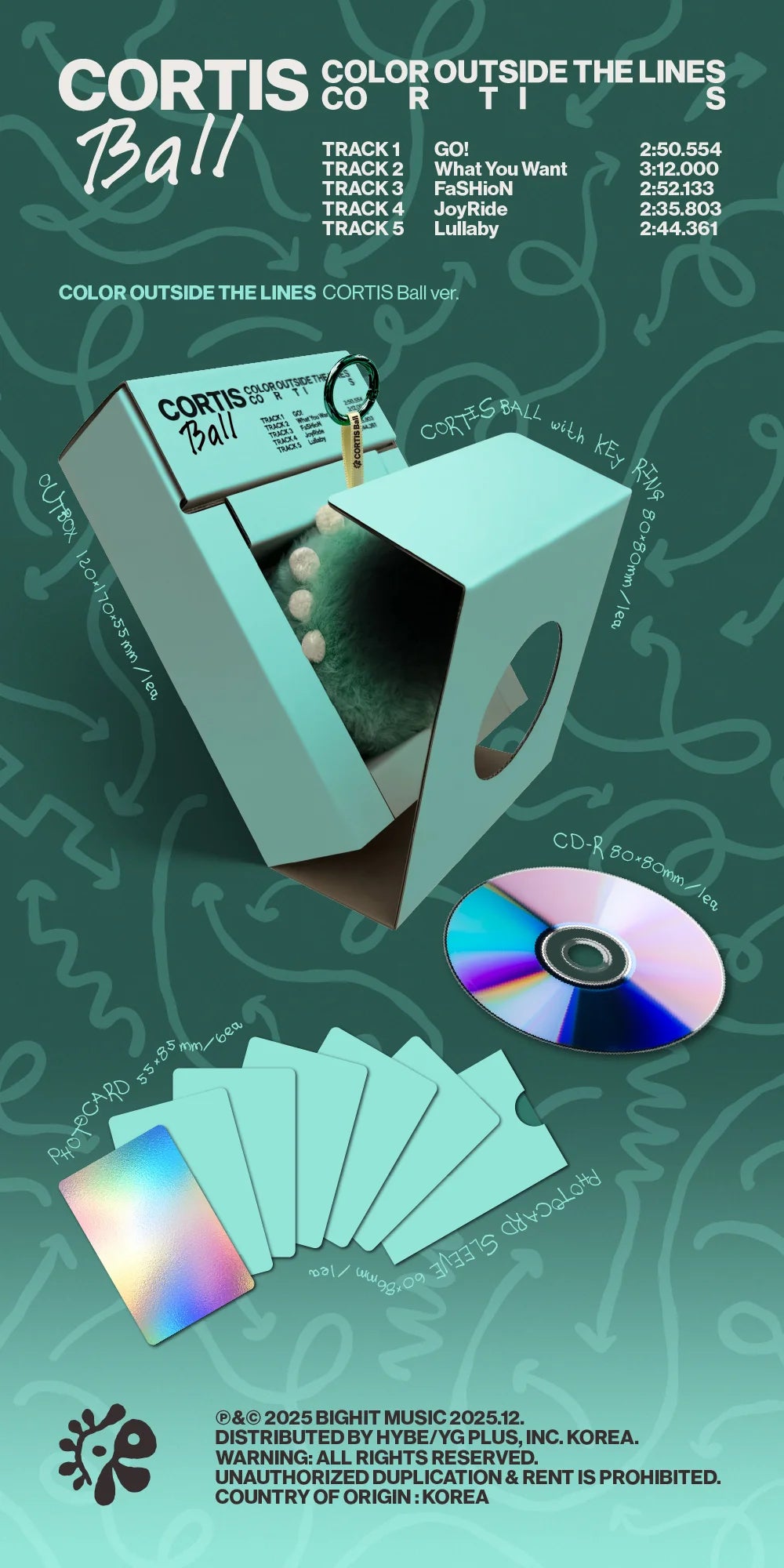 CORTIS - 1st EP Album [COLOR OUTSIDE THE LINES] (CORTIS Ball ver.)