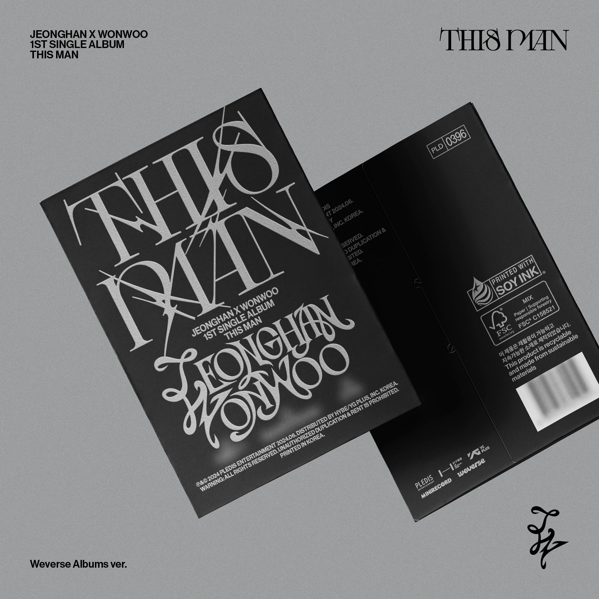 SEVENTEEN JXW 1st Single Album ‘THIS MAN’ Weverse Albums ver.