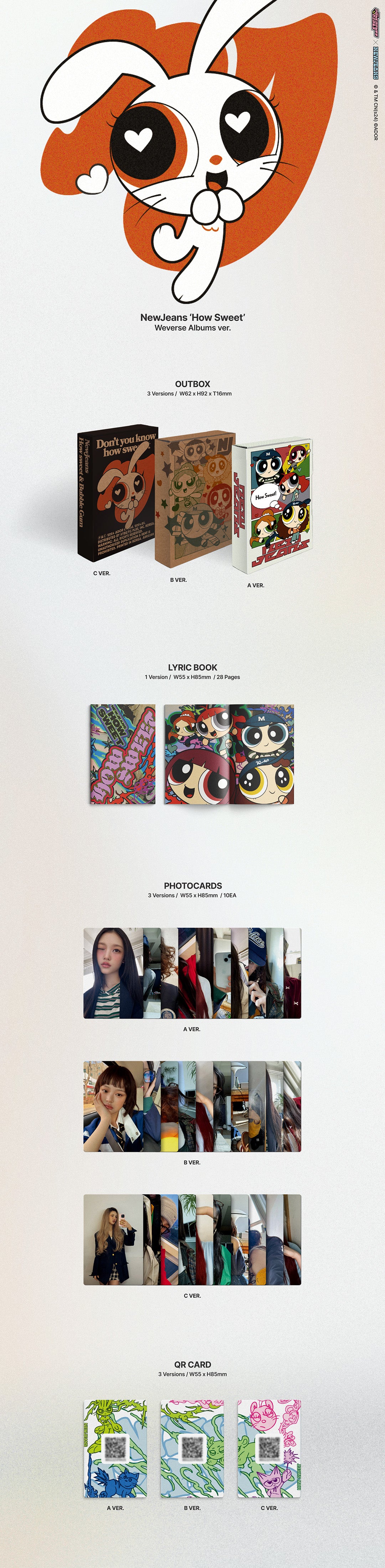 NewJeans - NewJeans 'How Sweet' Weverse Albums ver. 隨機