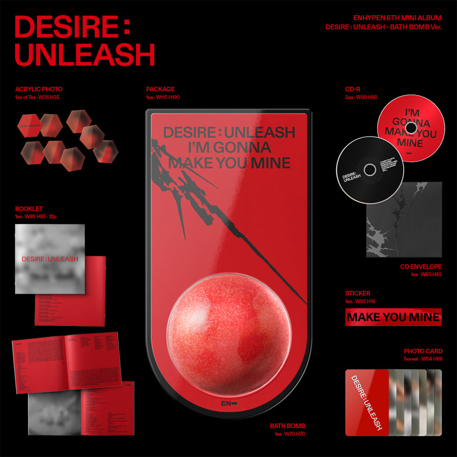 ENHYPEN - DESIRE : UNLEASH (BATH BOMB Ver.)