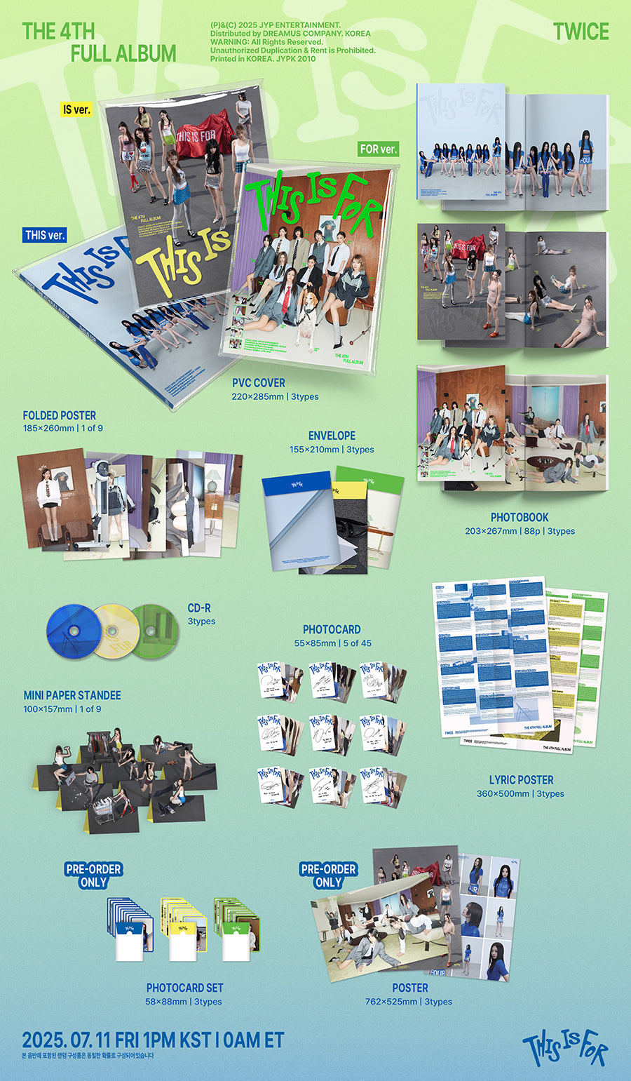 TWICE - THIS IS FOR (THIS ver. / IS ver. / FOR ver.) 隨機