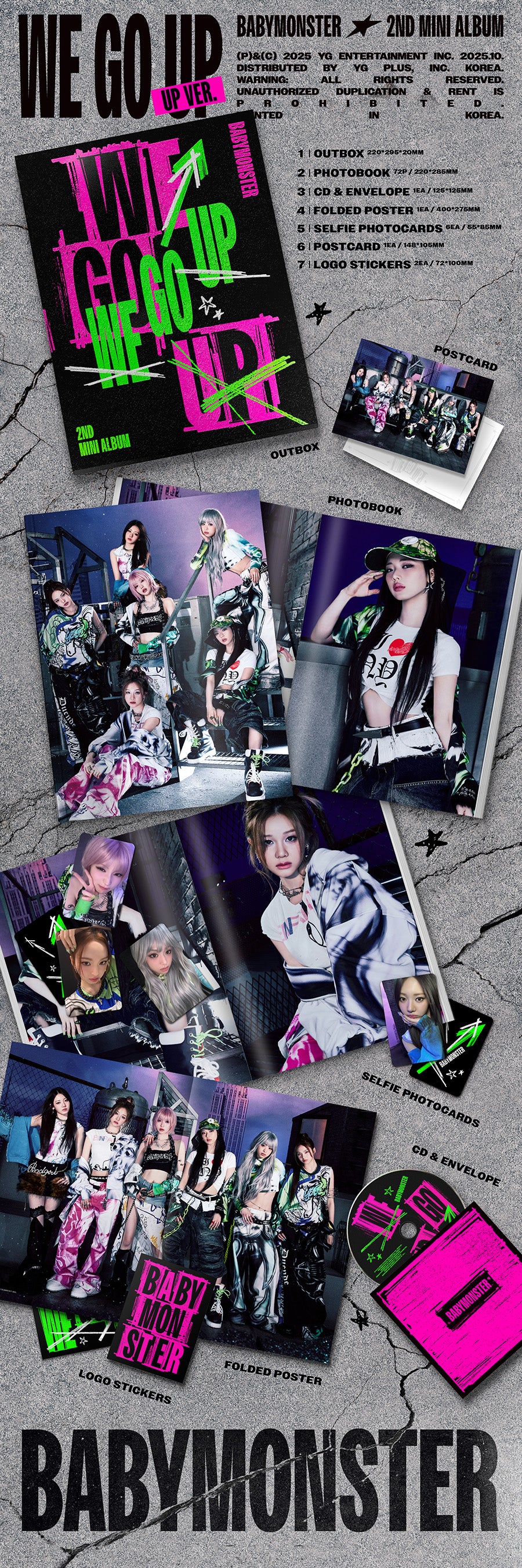 BABYMONSTER 2nd MINI ALBUM [WE GO UP] UP Ver.