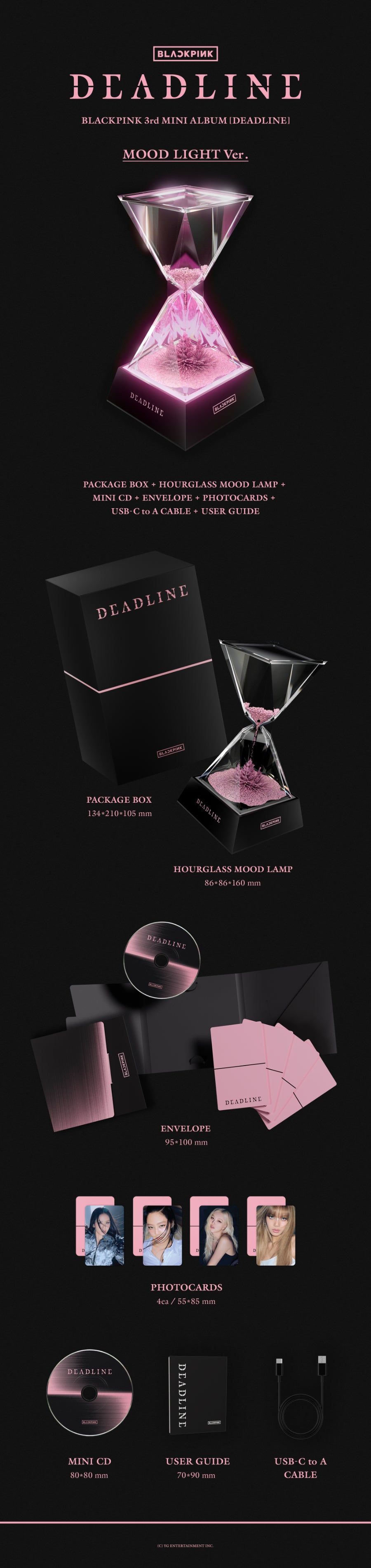 BLACKPINK - 3rd MINI ALBUM [DEADLINE] MOOD LIGHT Ver.
