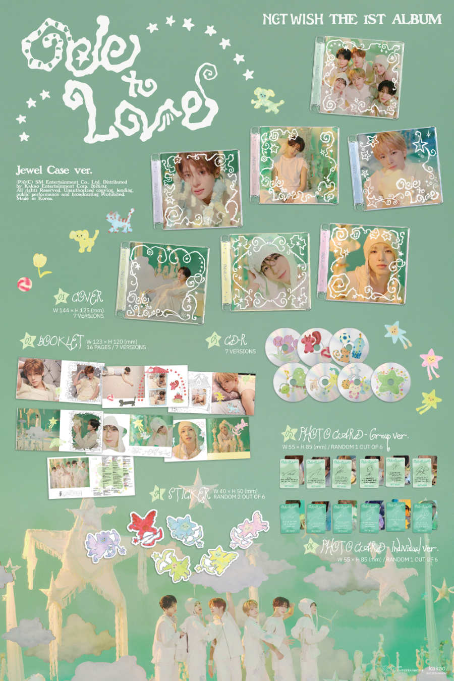 NCT WISH -  [Ode to Love] (Jewel Case Ver.) 隨機