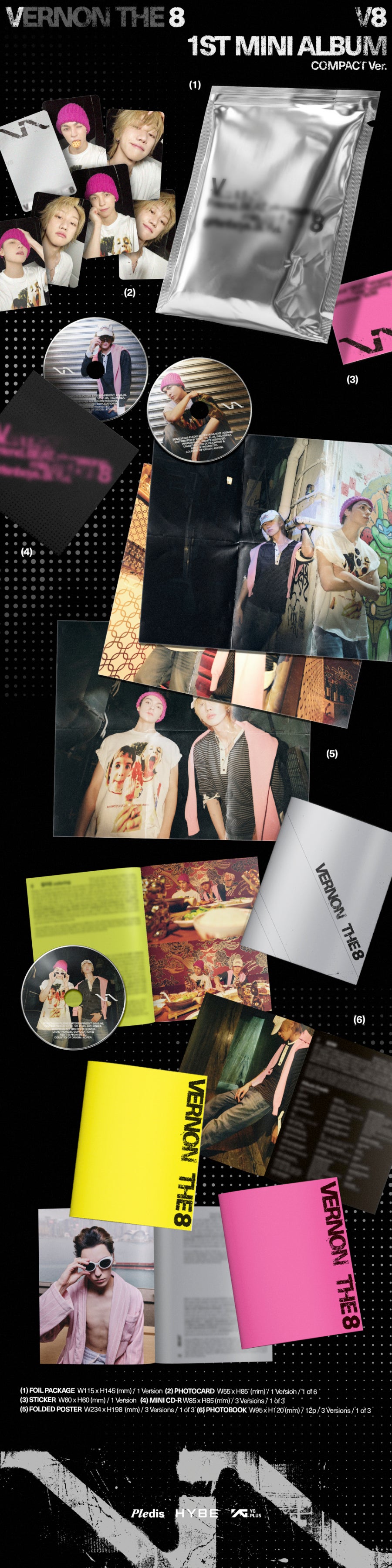 V8(SEVENTEEN) - 1st Mini Album 'V8' Compact Ver.