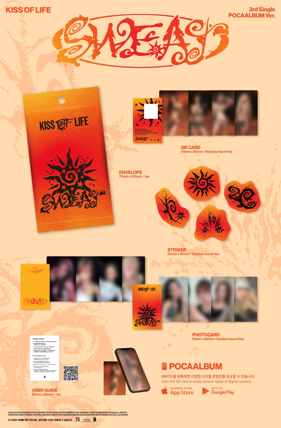 KISS OF LIFE - 3rd Single [SWEAT] (POCAALBUM Ver.)