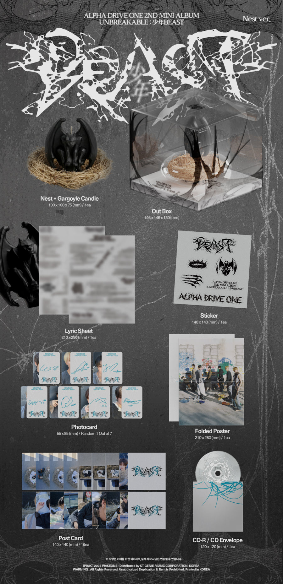 ALPHA DRIVE ONE -  'UNBREAKABLE : 少年BEAST'_Nest Ver. (Limited Edition)