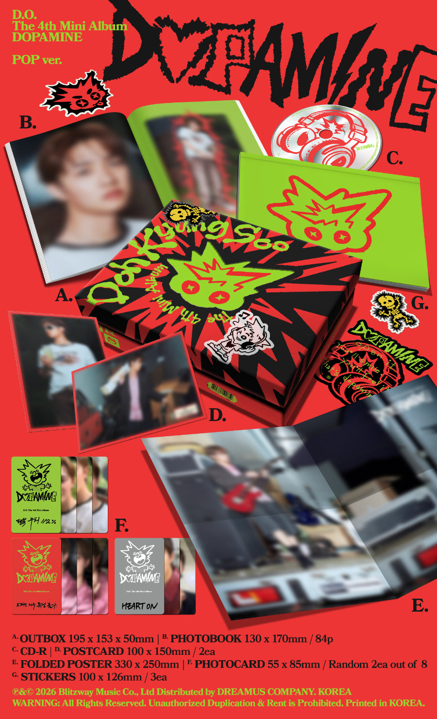 (D.O) - DOPAMINE – The 4th Mini Album (POP ver.)