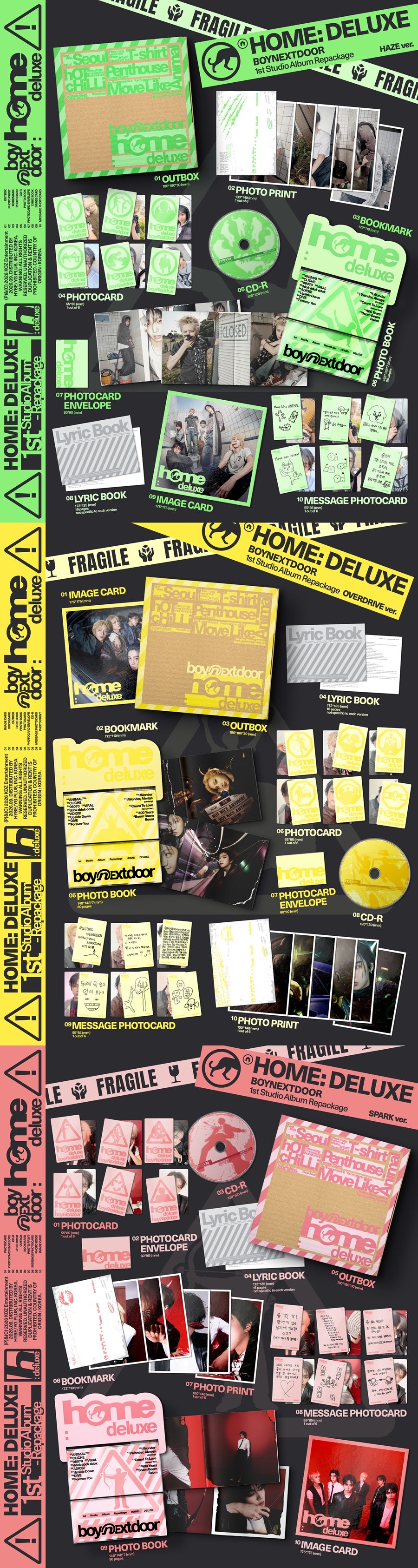 BOYNEXTDOOR - 1st Studio Album Repackage [HOME: DELUXE] 隨機