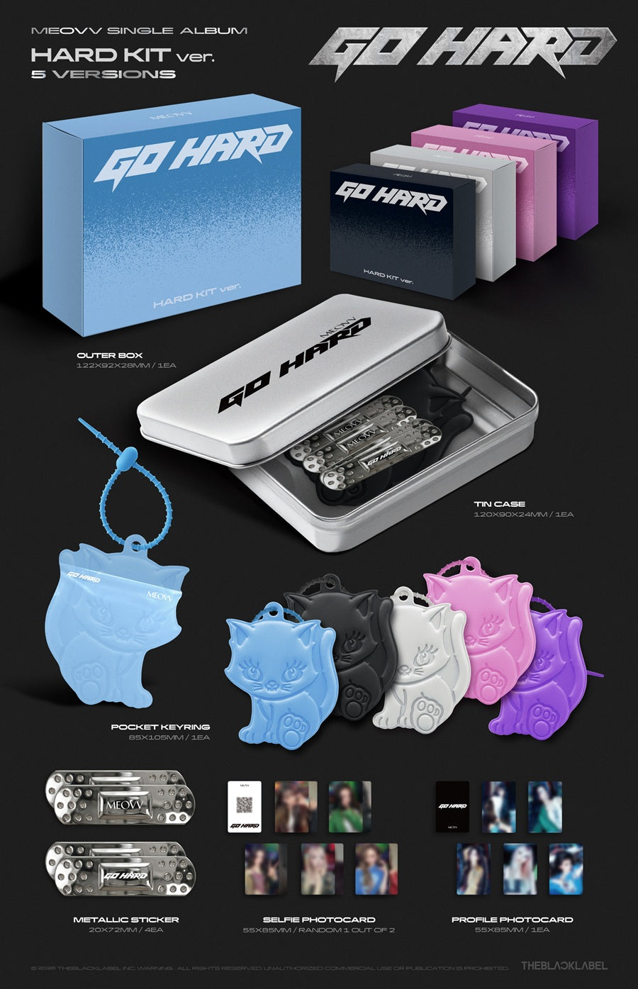 MEOVV - MEOVV Single Album [GO HARD] HARD KIT ver. 隨機