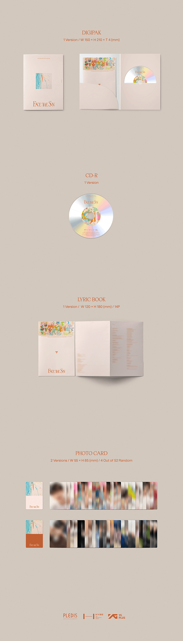 SEVENTEEN 4th Album 'Face the Sun' (CARAT Ver.)