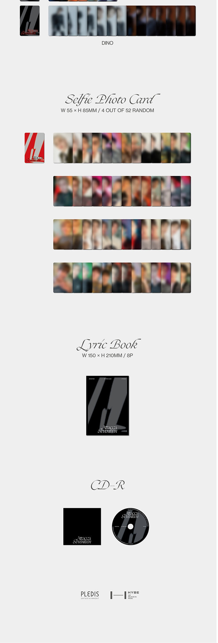 SEVENTEEN SEVENTEEN 9th Mini Album ‘Attacca’ (CARAT Ver.) Random