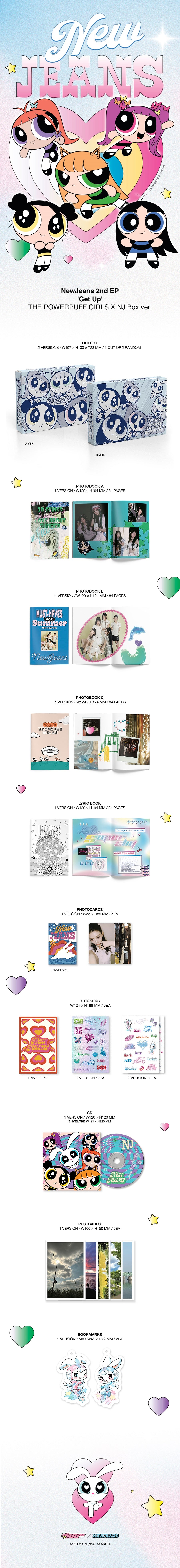 NewJeans - NewJeans 2nd EP 'Get Up' The POWERPUFF GIRLS X NJ Box ver. 隨機