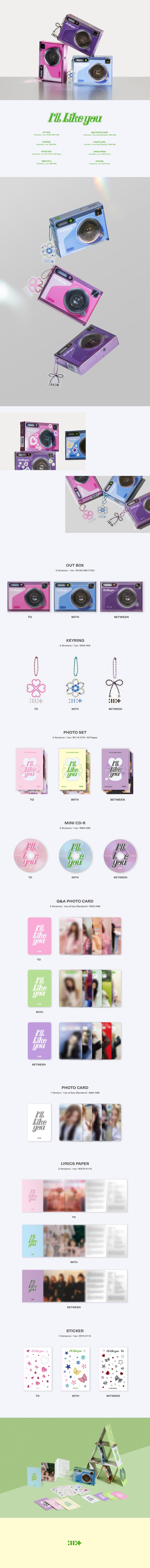 ILLIT - 2nd Mini Album 'I'LL LIKE YOU’ [TO : GLLIT ver. / WITH : GLLIT ver. / BETWEEN : GLLIT ver.]