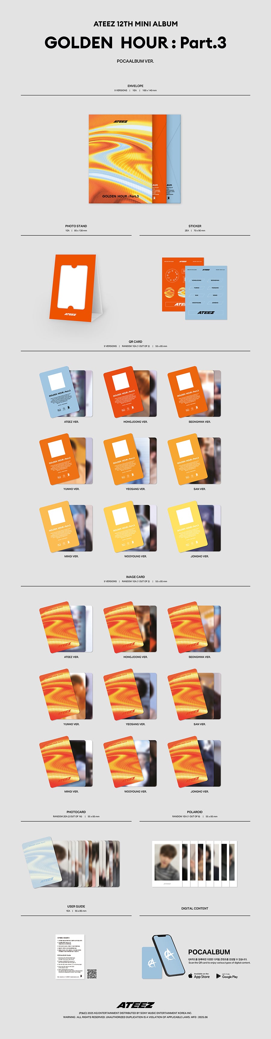 ATEEZ - GOLDEN HOUR : Part.3 [Poca Album]